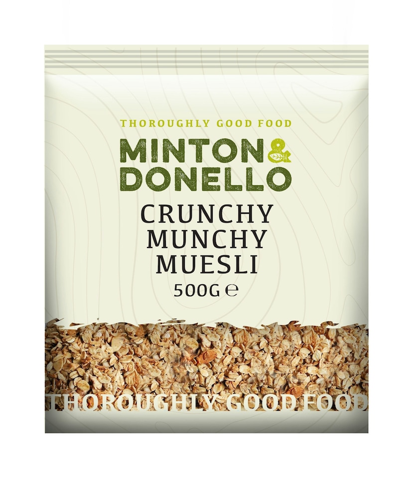 image 1 of Minton & Donello Crunchy Munchy Muesli 6 x 500g