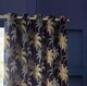 image 2 of Wylder Galapagos  Jacquard Navy Eyelet Curtains (W)168cm x (D)183cm | Multi