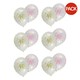 image 2 of Creative Party Latex 40th Birthday Balloons (Pack of 6) - White/Pink/Gold - One Size