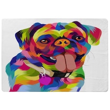Amazing Illustration Pop Art Dog (Rug)