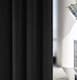 image 3 of Luxury Enhanced Living Black Velvet, Supersoft, Blackout, Thermal Pair of Curtains with Eyelet Top - 90x108 inch (229x274cm)