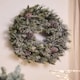 image 1 of XL Sparkling Pine Wreath - 76cm