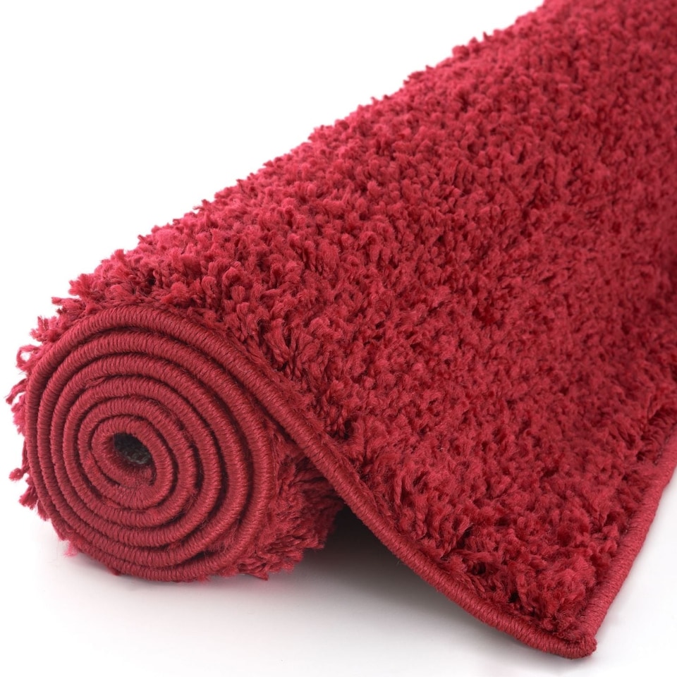 image 1 of The Rugs Myshaggy Collection Plain Soft High Pile Shaggy Floor Rugs and Runners Living Room Bedroom