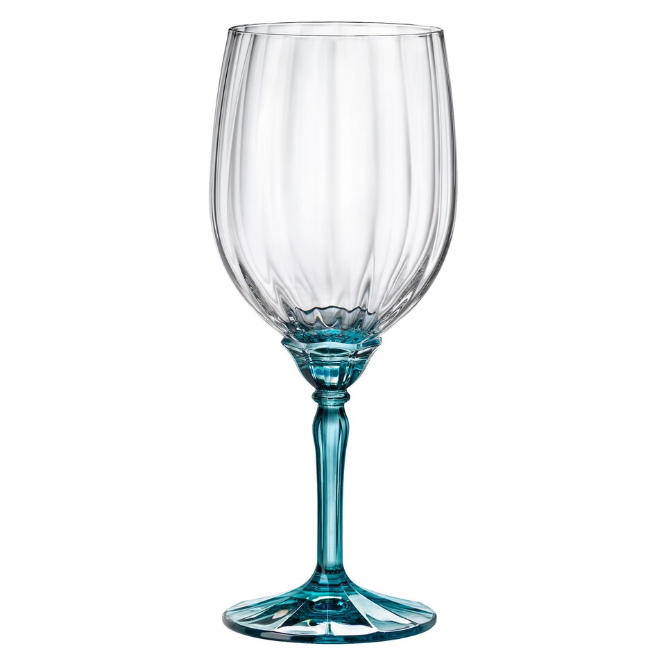 image 1 of Bormioli Rocco Florian Red Wine Glasses - 535ml - Blue - Pack of 6