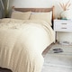 image 1 of Cosmo Living Tufted Chevron Duvet Set - Ivory - Super King