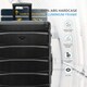 image 4 of Flight Knight Premium Travel Suitcase - 8 Wheels Built-in TSA Lock Aluminium Frame, ABS Hard Shell Carry on Check in Luggage - 100+ Airlines Approved Black | Black Mono | Large