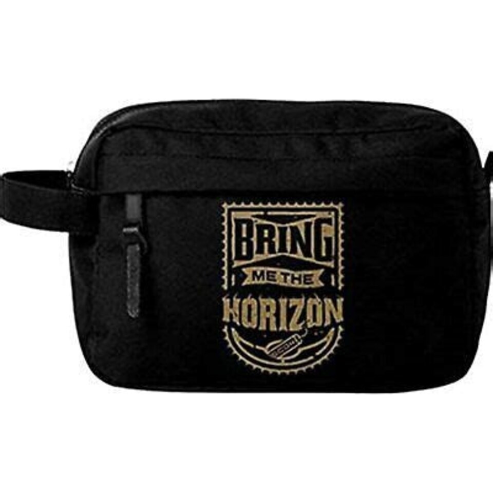 image 1 of Rocksax Bring Me The Horizon (BMTH) Wash Bag - Gold