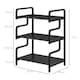 image 5 of HOMCOM 3-Tier Printer Stand with Storage Shelves, Printer Table, 55 x 40 x 77cm Printer Shelf for Home Office, Study, Black