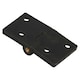 image 4 of Black Reinforced Nylon Plastic Hinge 38x67mm Italian Made Industrial Quality 2PK Black
