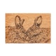 image 4 of The Just Slate Company Kissing Rabbits 30cm Oak Serving Board