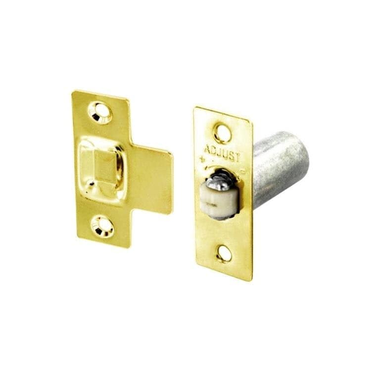 Securit Adjustable Roller Cabinet Catch - Gold - One Size