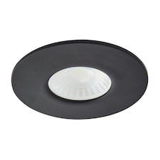 BHS Nate LED Fixed Fire Rated IP65 Recessed Spotlight | Black | Satin Black | 1