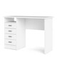 image 3 of Function Plus 4 Drawer Desk in White