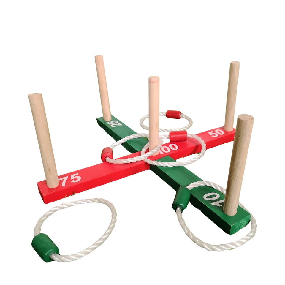 image 1 of Garden Quoits Game Outdoors Fun Toy Kids Adult Grass Patio