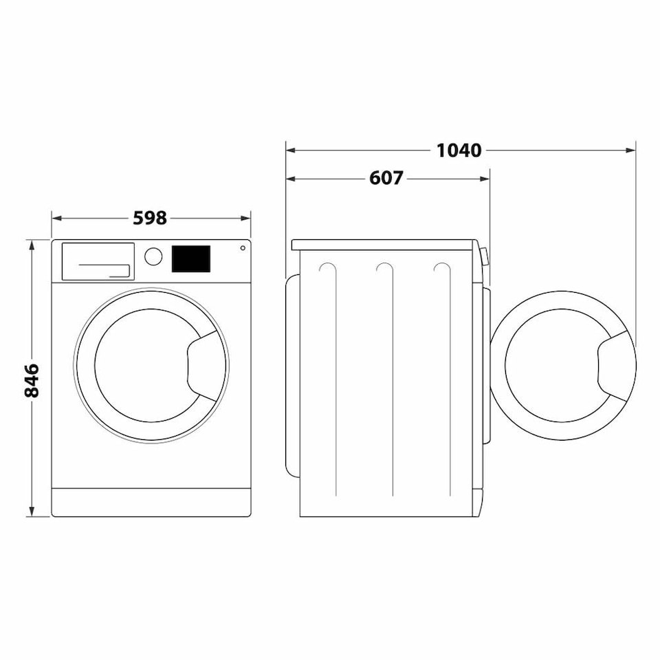 image 1 of Hotpoint CHD-93MWW-UK 9kg Load Heat Pump Tumble Dryer Pet Hair Care White