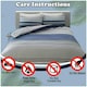 image 6 of VELVETIO Moxie Stripe Duvet Cover Set Reversible Polycotton Easy Care Beddings Black | Single