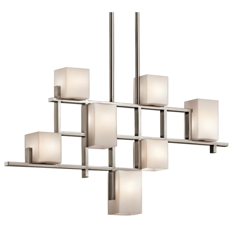 image 1 of City Lights 7 Light Pendant Chandelier Light Classic Pewter, G9