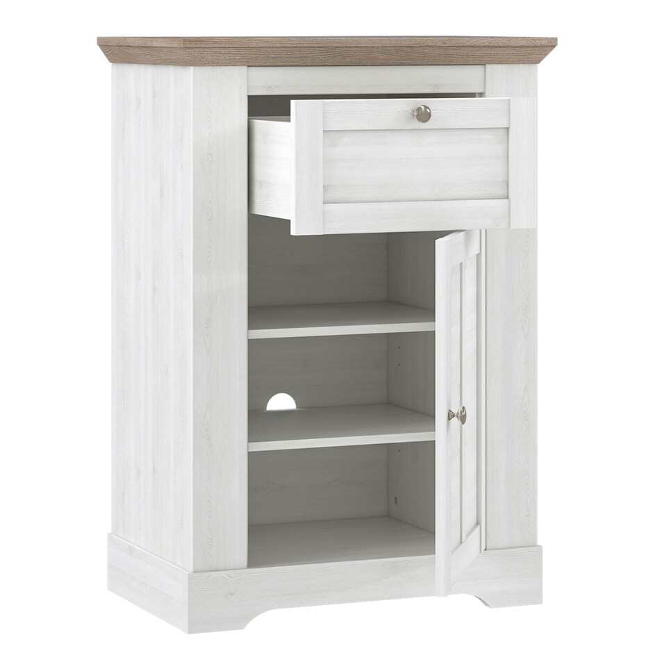 image 1 of Illopa Chest of Drawers in Oak Nelson/Snowy Oak