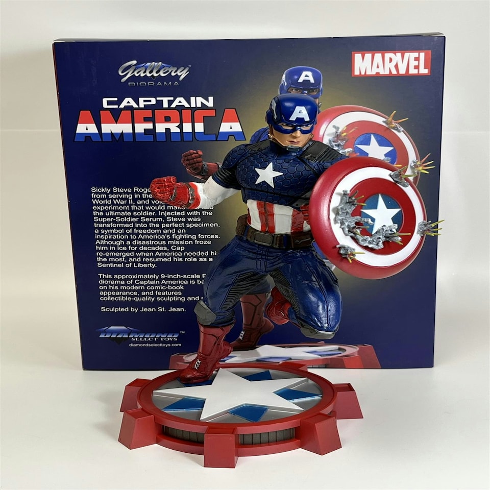 image 1 of Captain America 9 Inch Gallery Diorama Diamond Select AUG172640
