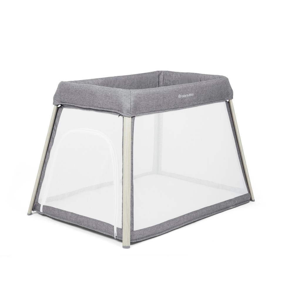 image 1 of Scout 2-in-1 Travel Cot and Playpen - 6 Months to 2 Years, Portable, Convertible, Lightweight, Easy Set-Up, Compact Fold and Breathable Mesh (Grey)