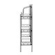 image 3 of Large Black Steel Folding Etagere Black