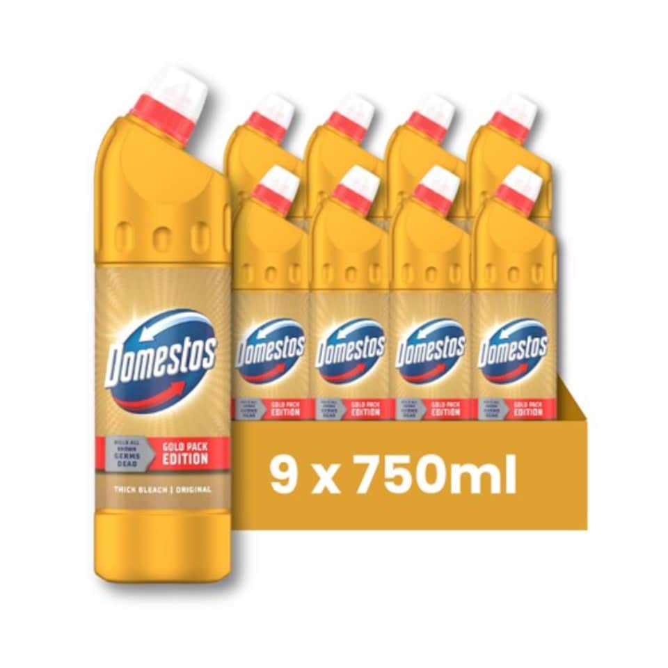 image 1 of Domestos Original Gold Pack Edition Thick Bleach 750ml