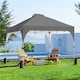 image 2 of Yaheetech 3m Pop-up Canopy with with Roller Bag-Dark Grey | Grey | Dark Grey | 300 cm L × 300 cm W × 267-287 cm H | 1