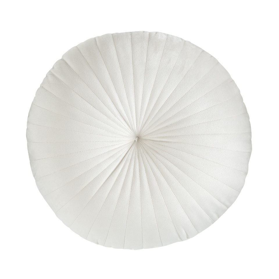 image 1 of Catherine Lansfield Round Cushion Soft Touch Cushion | Cream | Natural | 40x40cm
