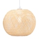 image 2 of Modern Spherical Cage Design Bamboo Strapping Pendant Lamp Shade | Brown | Brown | 1