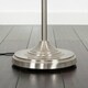 image 1 of ValueLights Traditional Style Satin Nickel Barley Twist Floor Lamp With Pink Light Shade
