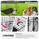 image 7 of Dog Crate Luna - foldable, robust steel mesh, double locked doors - 71x108x76cm