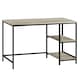 image 8 of Vida Designs Brooklyn Computer Desk 2 Shelves Home Office Workstation, Grey
