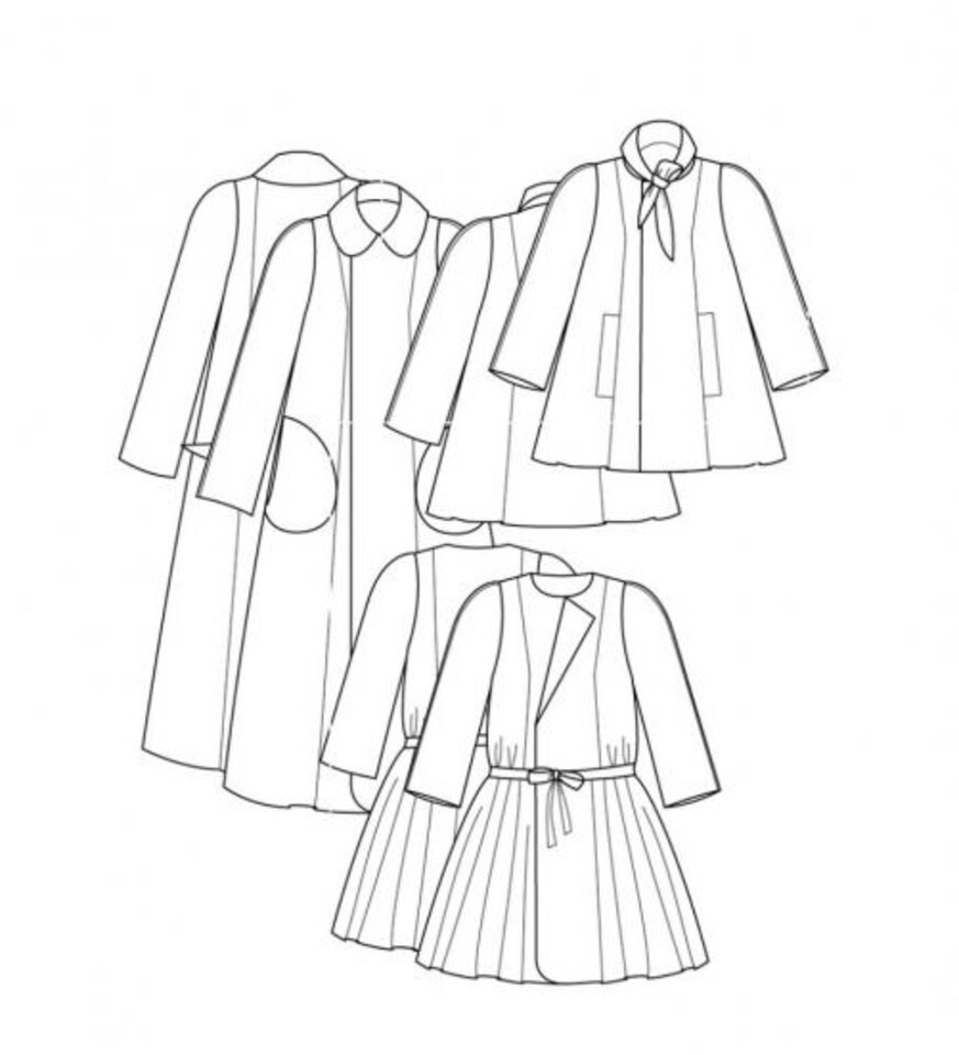image 1 of How To Do Fashion London Coat Paper Sewing Pattern – Women’s Coats & Vintage Style, Sizes XS–XL, Intermediate