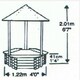 image 2 of Wishing Well Fountain with Liner - Timber - W122 x H201 cm