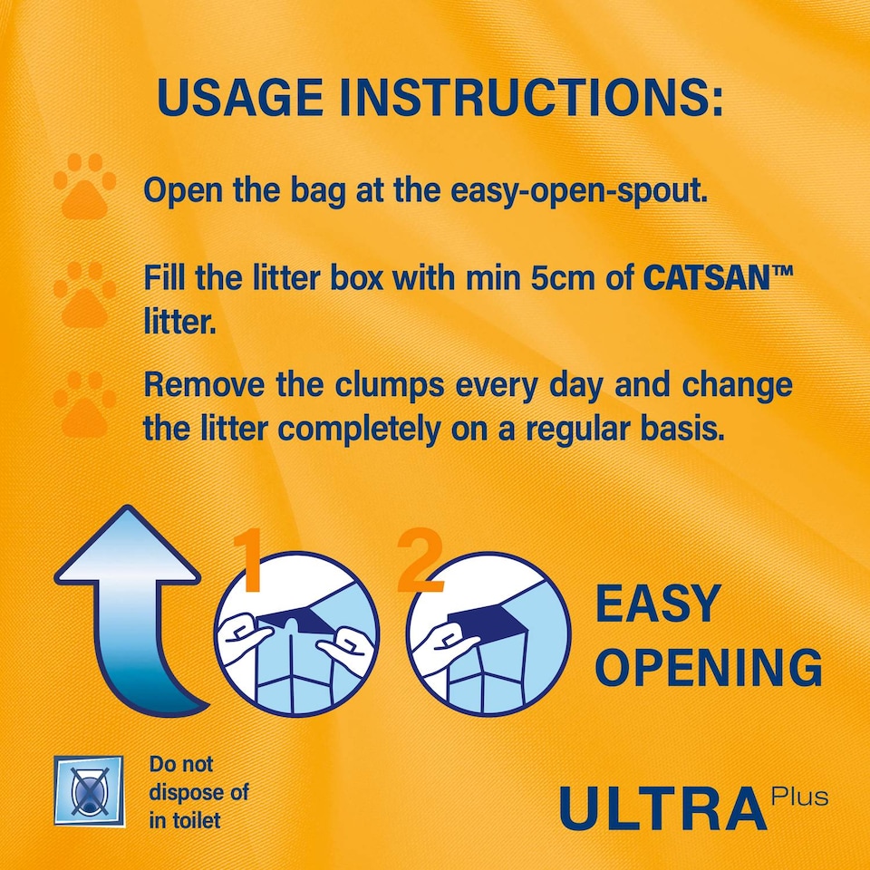 image 1 of 15L Catsan Ultra Clumping Odour Control Cat Litter 15 Litres (3x5L) Kitten