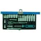 image 2 of 1/4" Drive 23pc Metric Socket Set Shallow Deep Sockets Ratchet Extensions UJ