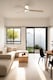 image 2 of Punt Tub Medium 3 Blade Ceiling Fan Matt White, Maple with Light 3000 - 4200 - 6500K Tuya Smart System