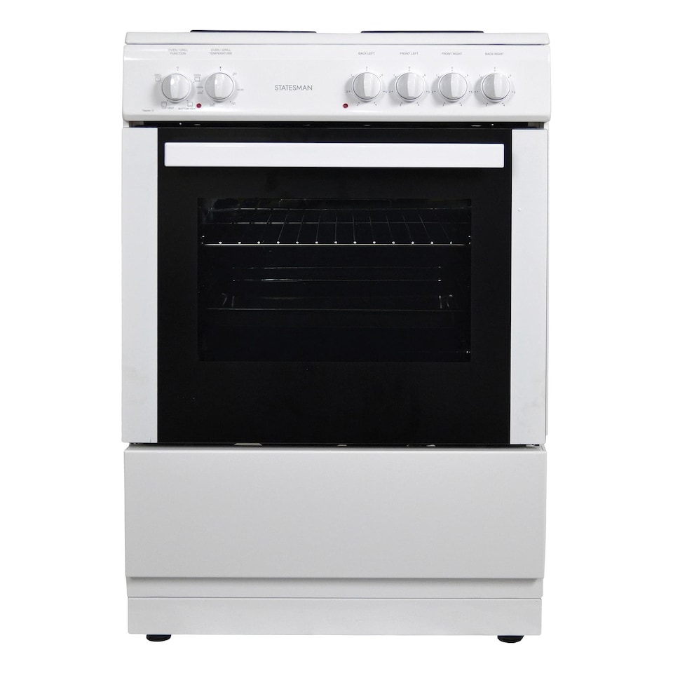 image 1 of Statesman NAPIER60EW Single Cavity Electric Cooker, 60 cm, White