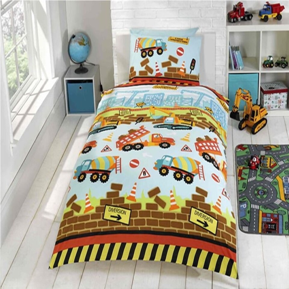 Under Construction Duvet Cover Set - Single