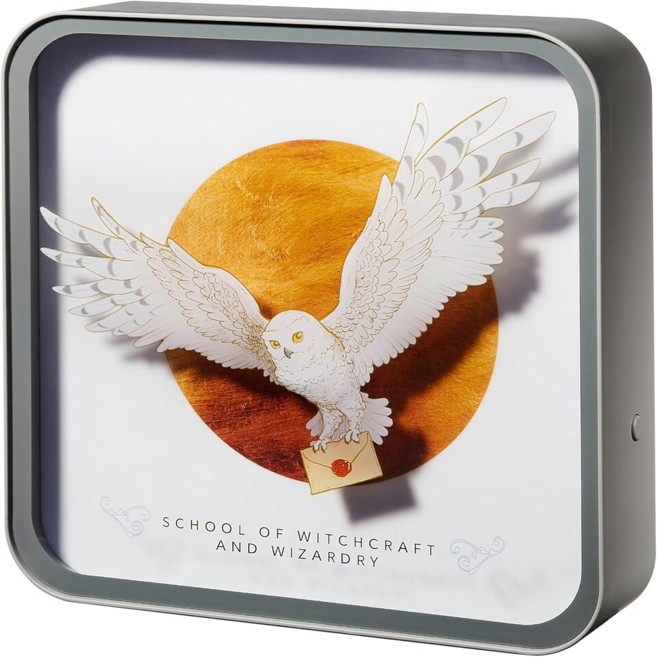 image 1 of Harry Potter Hedwig Perspex Desk Lamp White