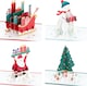image 1 of Paper Wonder 3D and Pop Up Pack of 4 in 4 Festive Designs Christmas Card