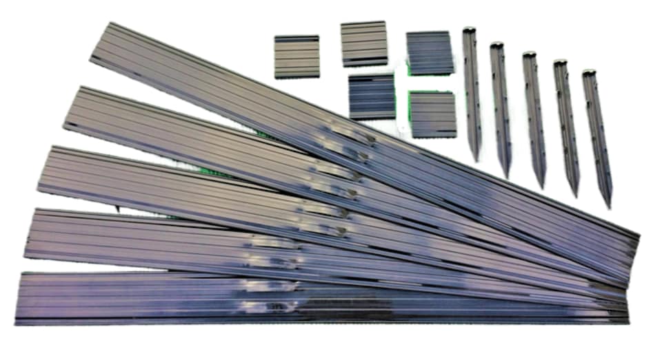 image 1 of Swift Edge Garden Edging - Lawns, Borders, Pathways, Plots, Flowerbeds, Landscaping - Aluminium 100mm tall - 6m pack - Black | Black | 6m | 1