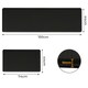 image 2 of Marlow 2PC Kitchen Mat Black Non-Slip Woven Rubber Absorbent Floor Mat | Black | Black | One Size