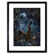 image 1 of Hubble Pillars Of Creation Near Infrared Eagle Nebula 9x7" Black Framed Wall Art Print