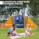 image 3 of Outsunny 4-6 Man Camping Tent with 2 Bedroom and Living Area