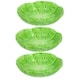 image 1 of 3PK Small Animals Lettuce Green Leaf feeding bowls treat pots 12cm/150ml Green