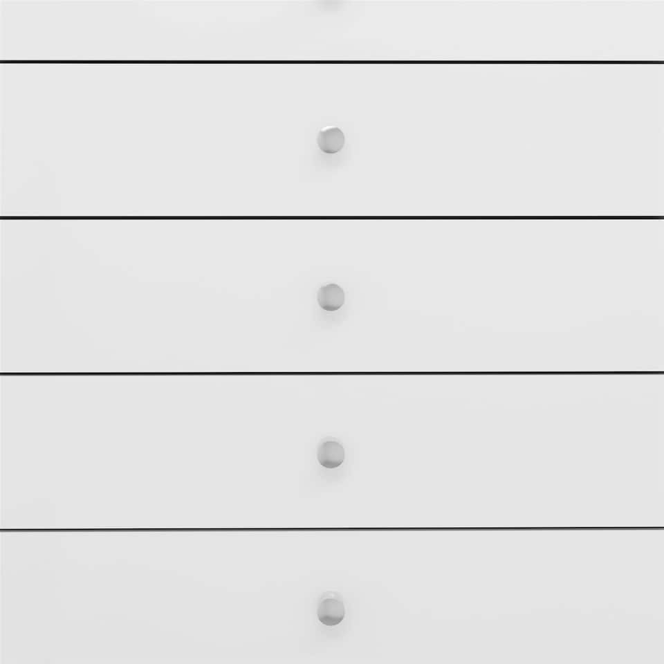 image 1 of Denver 5 Drawer Chest White