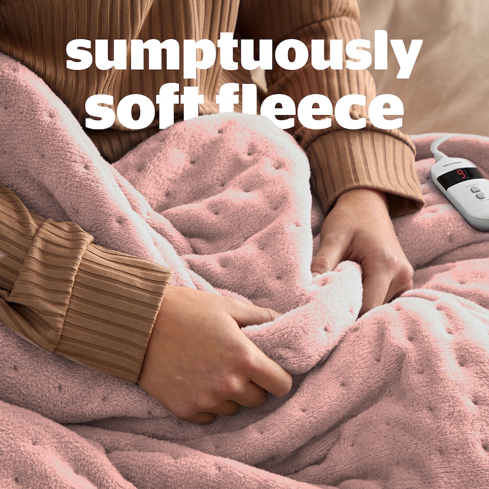 image 1 of Silentnight Comfort Control Heated Throw Fleece Electric Blanket Fast Heat Up
