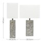 image 3 of ValueLights Etienne Polished Silver Table Lamp and E14 Candle LED 4W Warm White 3000K Bulb