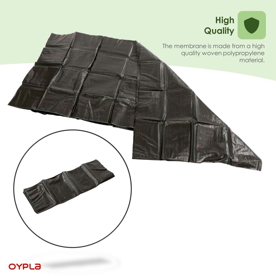 image 1 of Oypla 2m x 5m Heavy Duty Weed Control Ground Cover Membrane Sheet